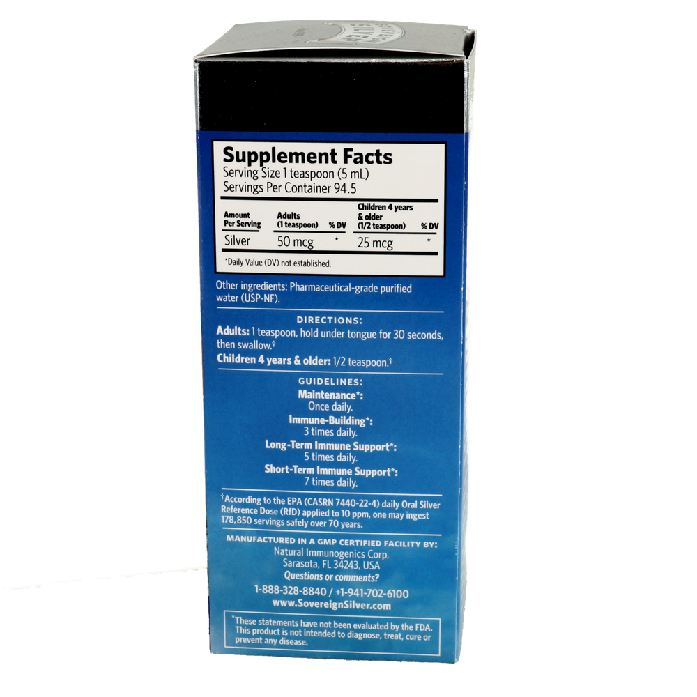 Sovereign Silver Bio-Active Silver Hydrosol 16 fl ounce