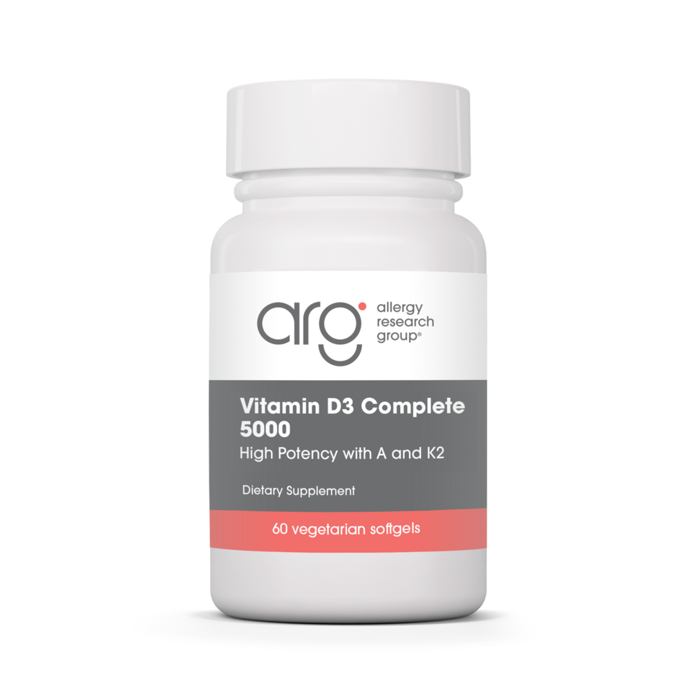 Allergy Research Group Vitamin D3 Complete 5000 High Potency with A and K2 60sg