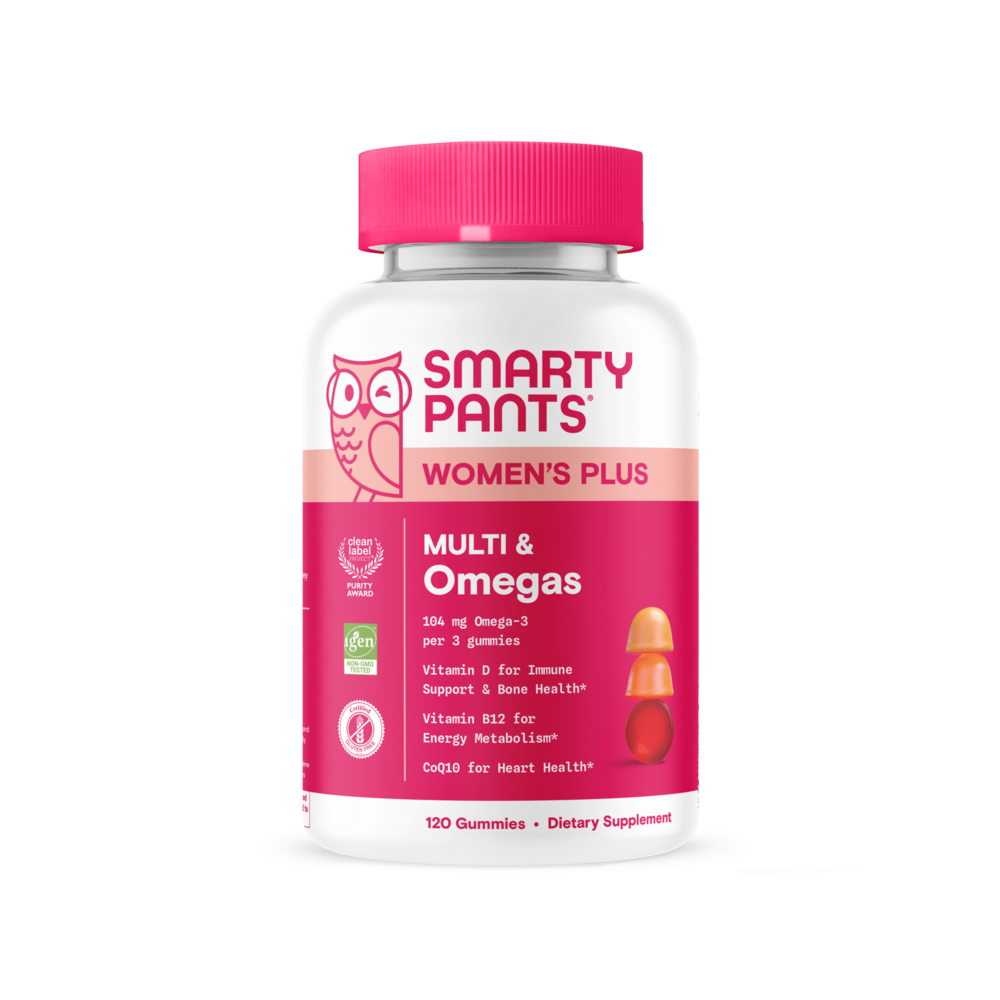 SmartyPants Women's Plus Multi & Omega 120 gummies