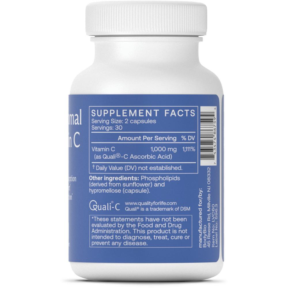 Body Bio Liposomal Vitamin C 60 caps