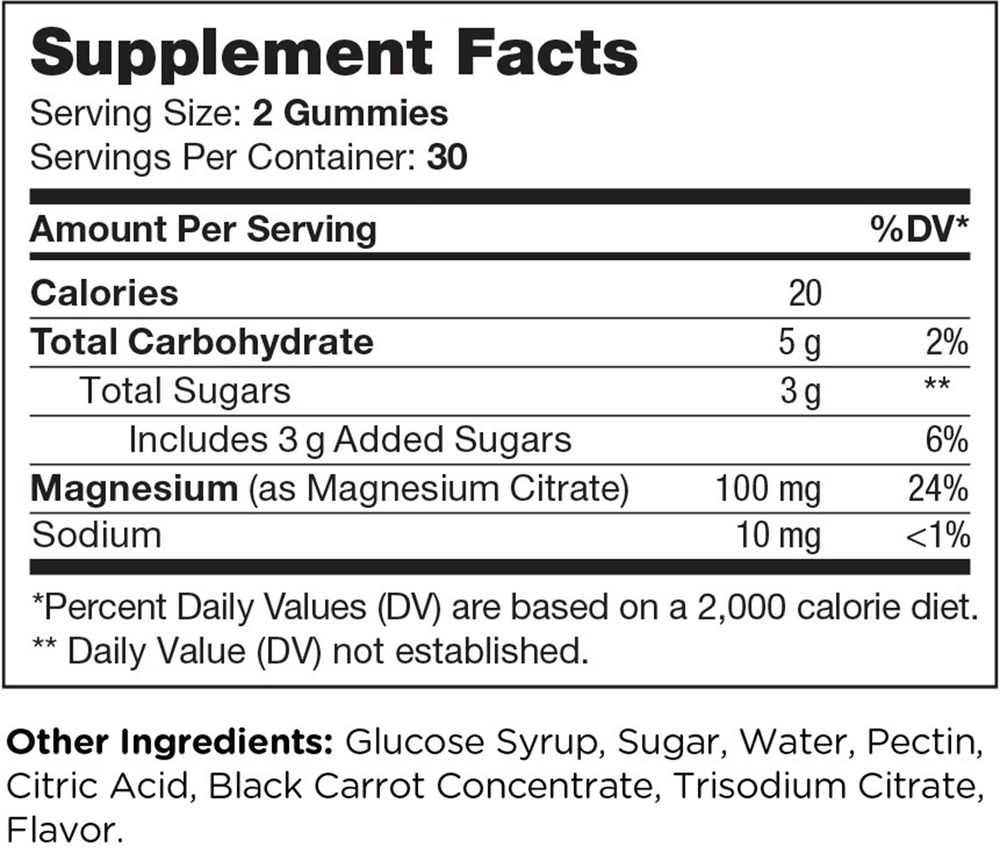 Chapter One M is for Magnesium 60 gummies