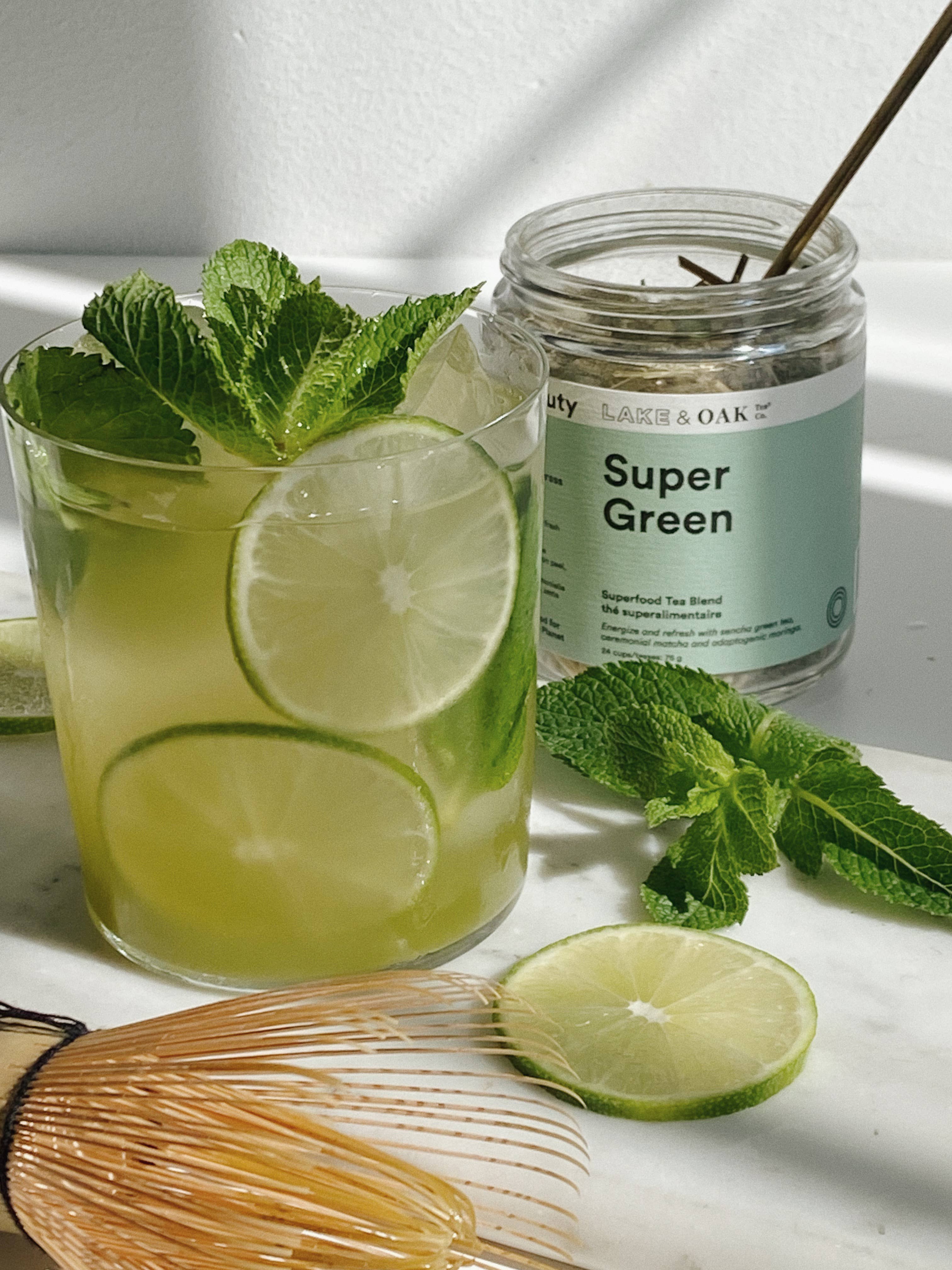 Lake & Oak Super Green - Superfood Tea 24 Servings