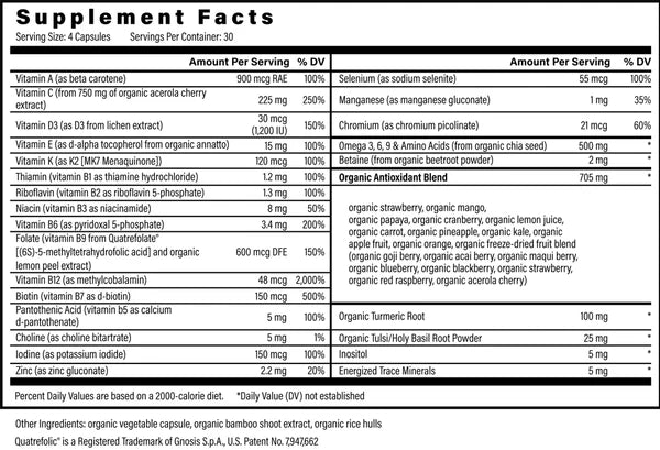 Global Healing Multivitamin with Minerals 120 caps