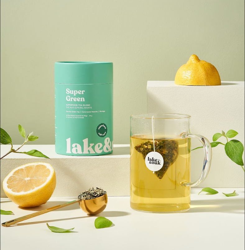 Lake & Oak Super Green - Superfood Tea 24 Servings