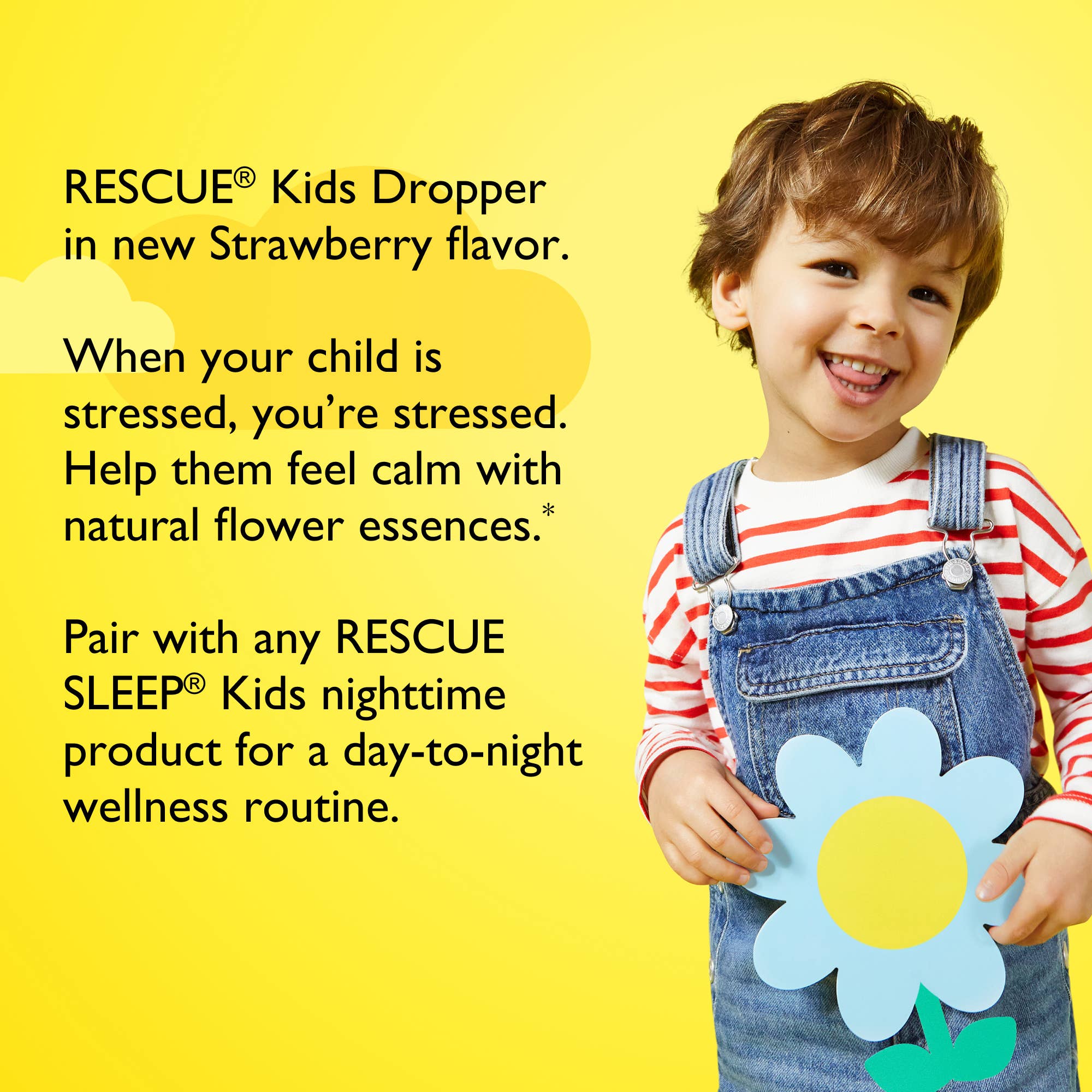 RESCUE Kids Stress Dropper, Natural Strawberry Flavor