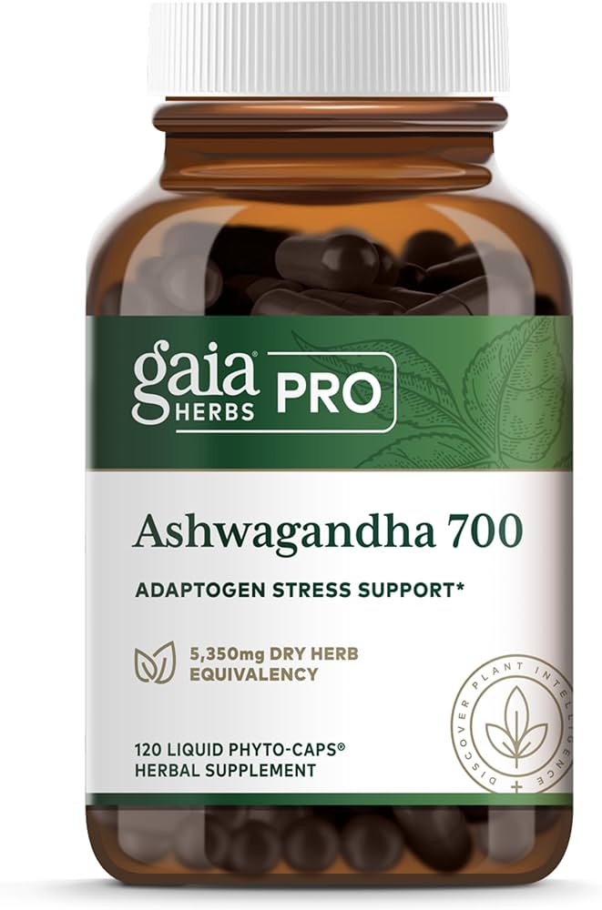 Gaia Herbs Pro Ashwaganda 700 Pro 120 Caps