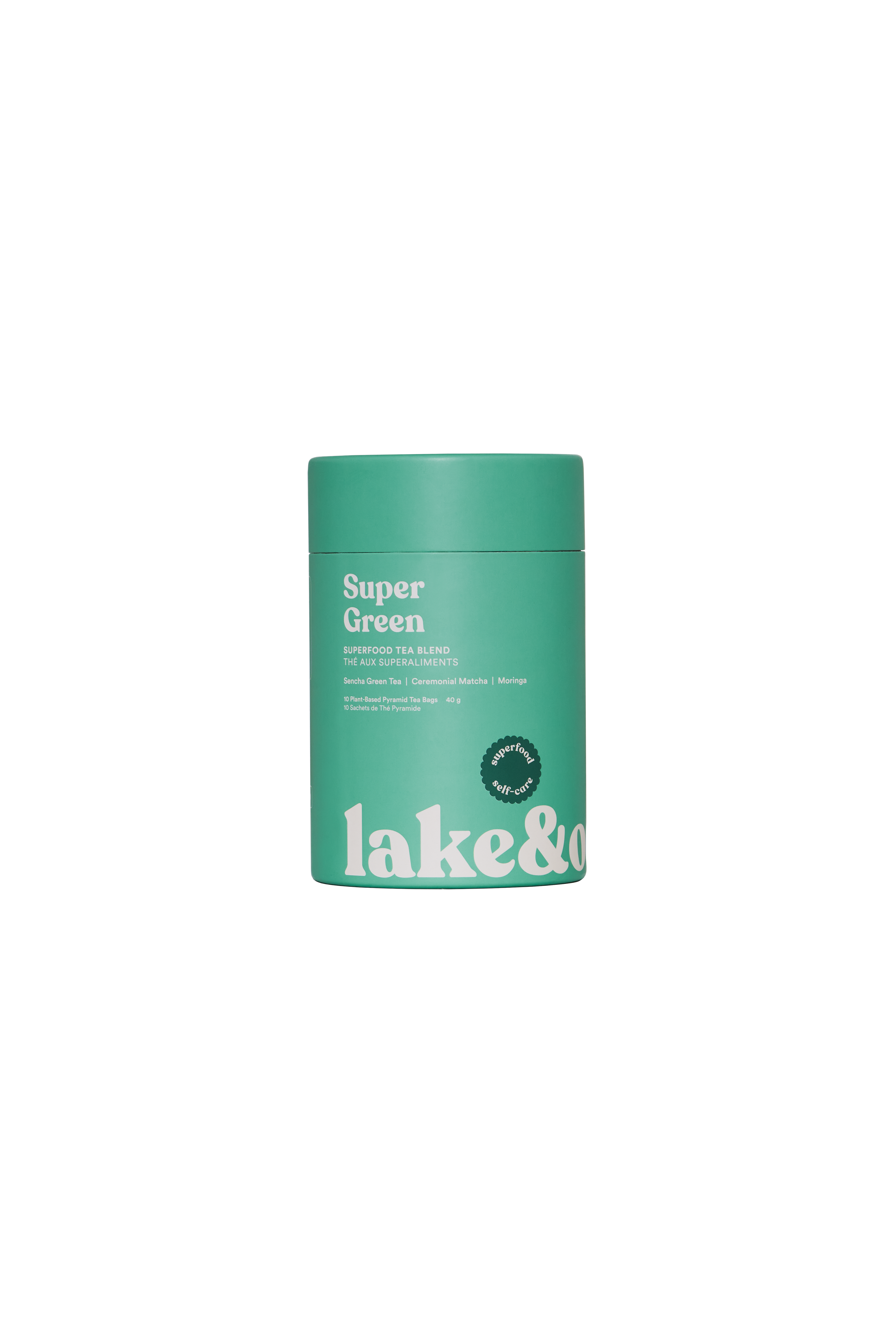 Lake & Oak Super Green - Superfood Tea 24 Servings