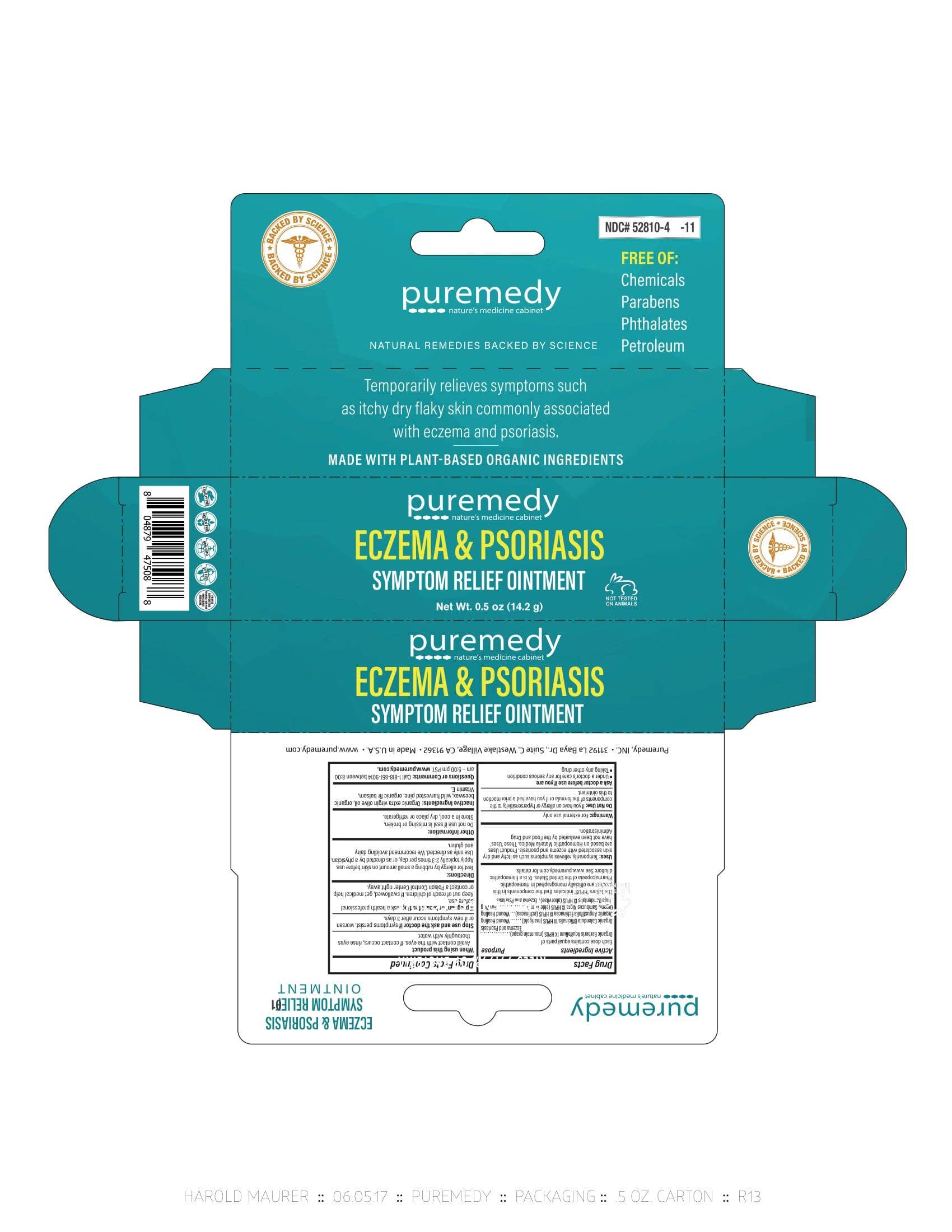 Puremedy Eczema & Psoriasis Relief Ointment 0.5oz