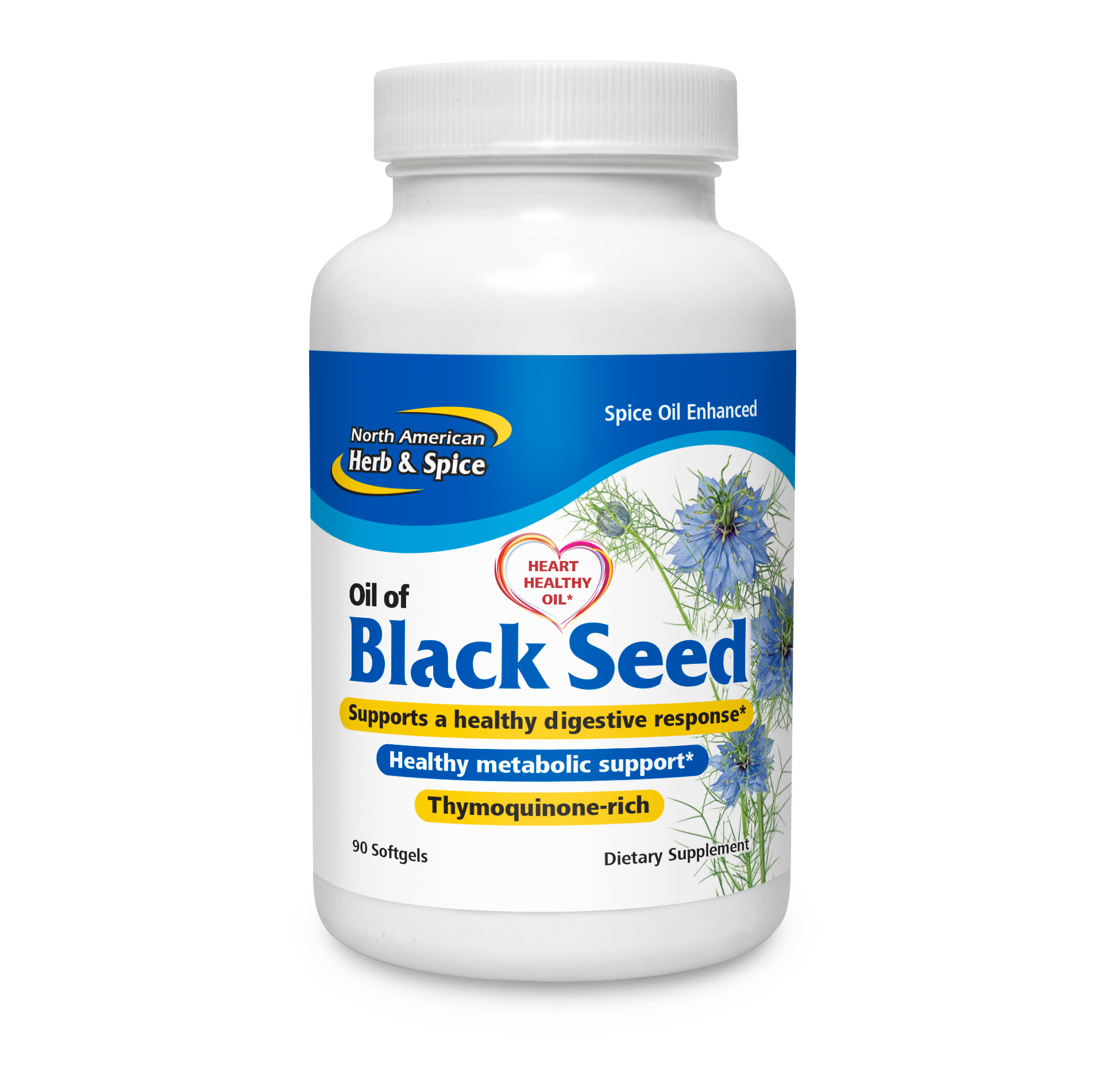 North American Herb & Spice Black Seed Oil 90 caps