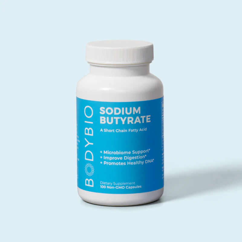 BodyBio Sodium Butyrate 100 caps