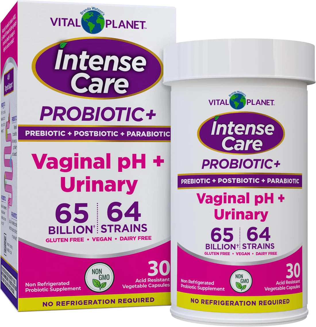 Vital Planet Intense Care Probiotic + Vaginal pH + Urinary 30ct