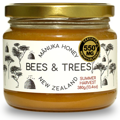 Bees & Trees Manuka Honey 550+ MGO 13.4 oz