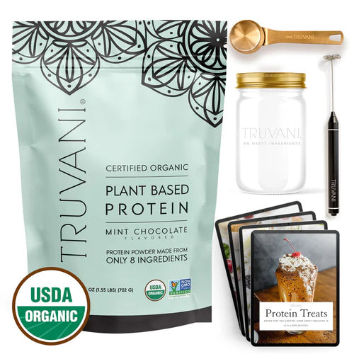 Truvani Mint Chocolate Organic Plant Based Protein Large