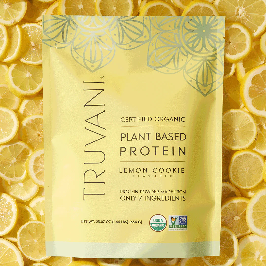 Truvani Lemon Cookie Organic Plant Based Protein 20 servings