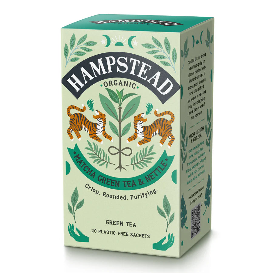 Hampstead Organic Matcha Green Tea & Nettle 20 Tea Bags