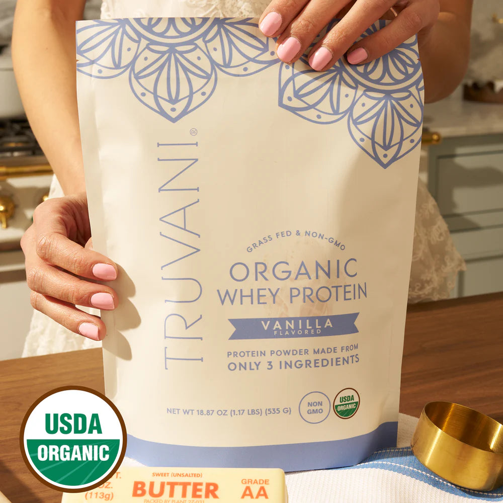 Truvani Organic Whey Protein Vanilla (20 servings)