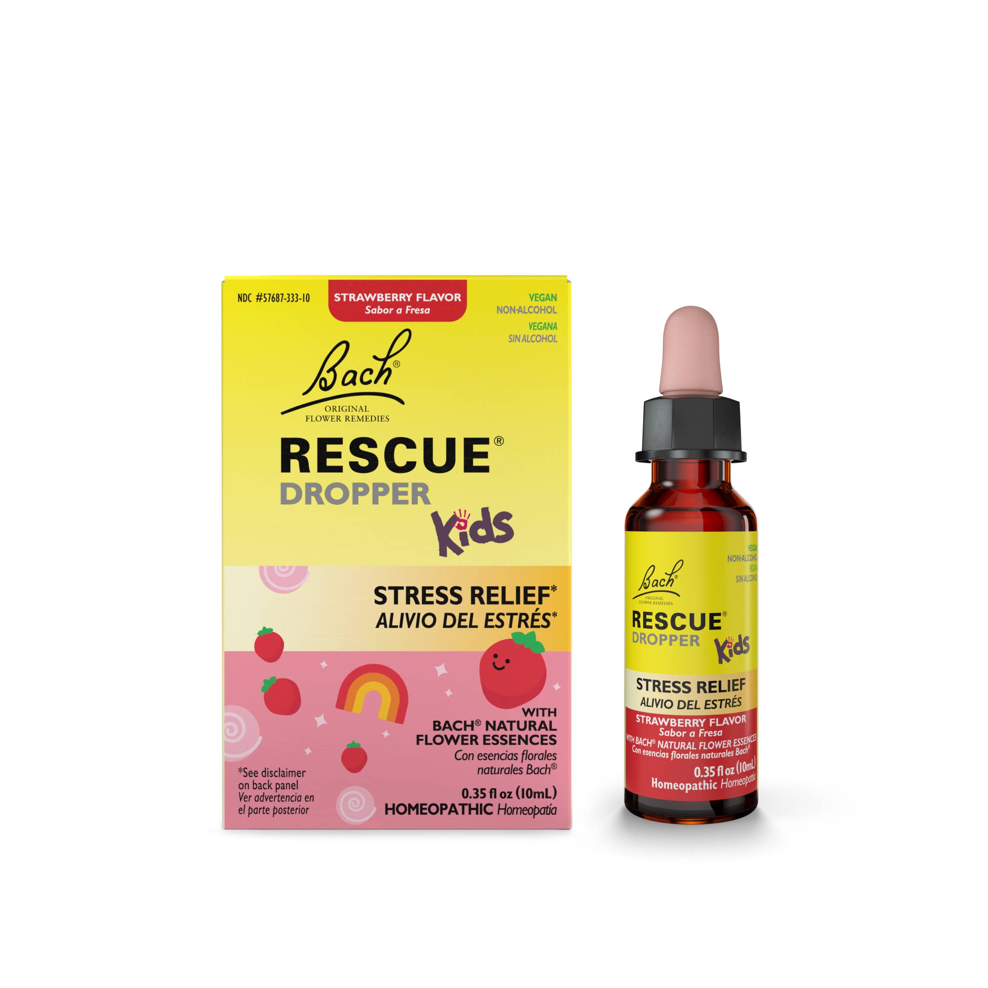 RESCUE Kids Stress Dropper, Natural Strawberry Flavor