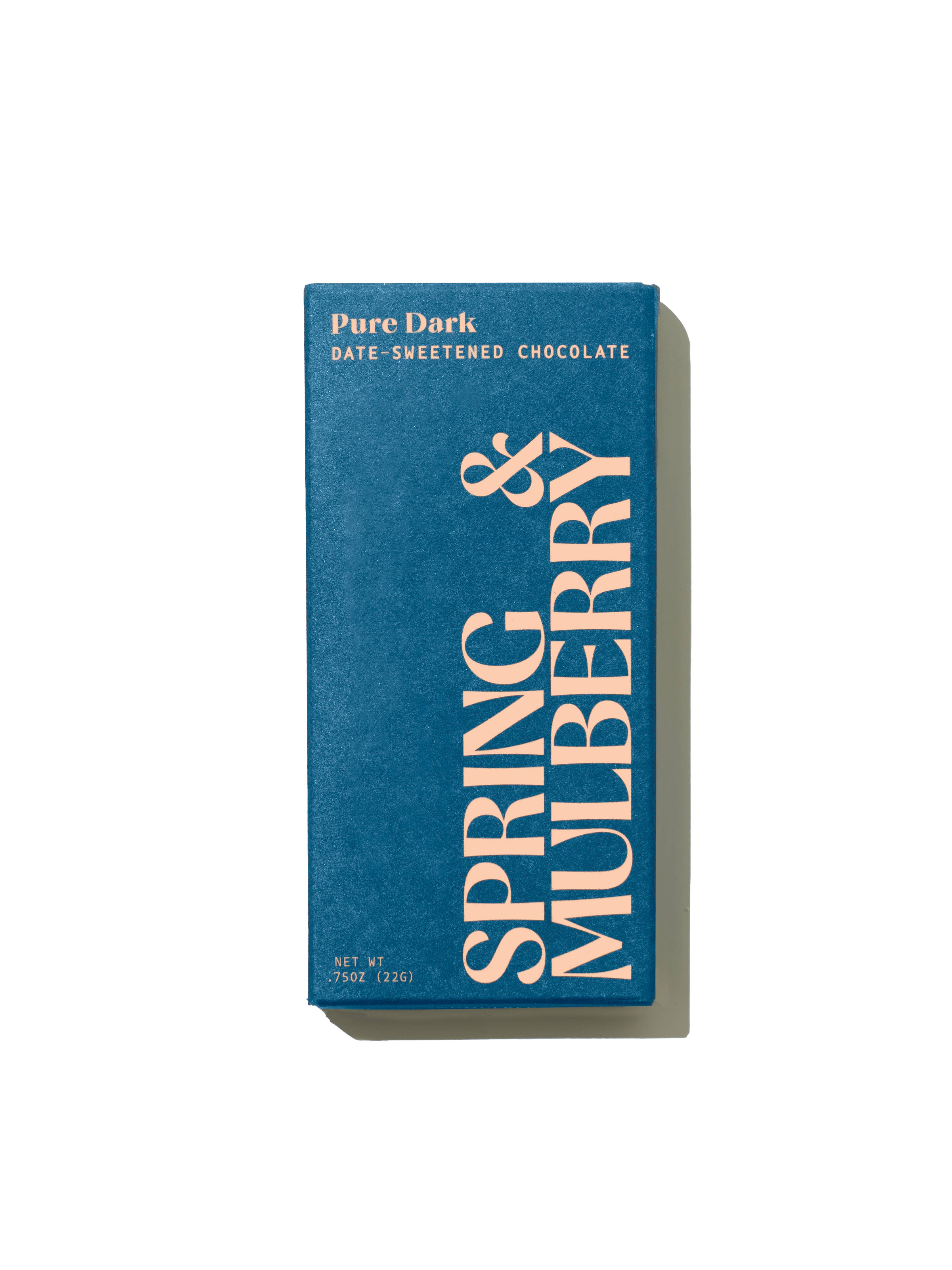 Spring & Mulberry *Mini* Pure Dark Date-Sweetened Chocolate Bar