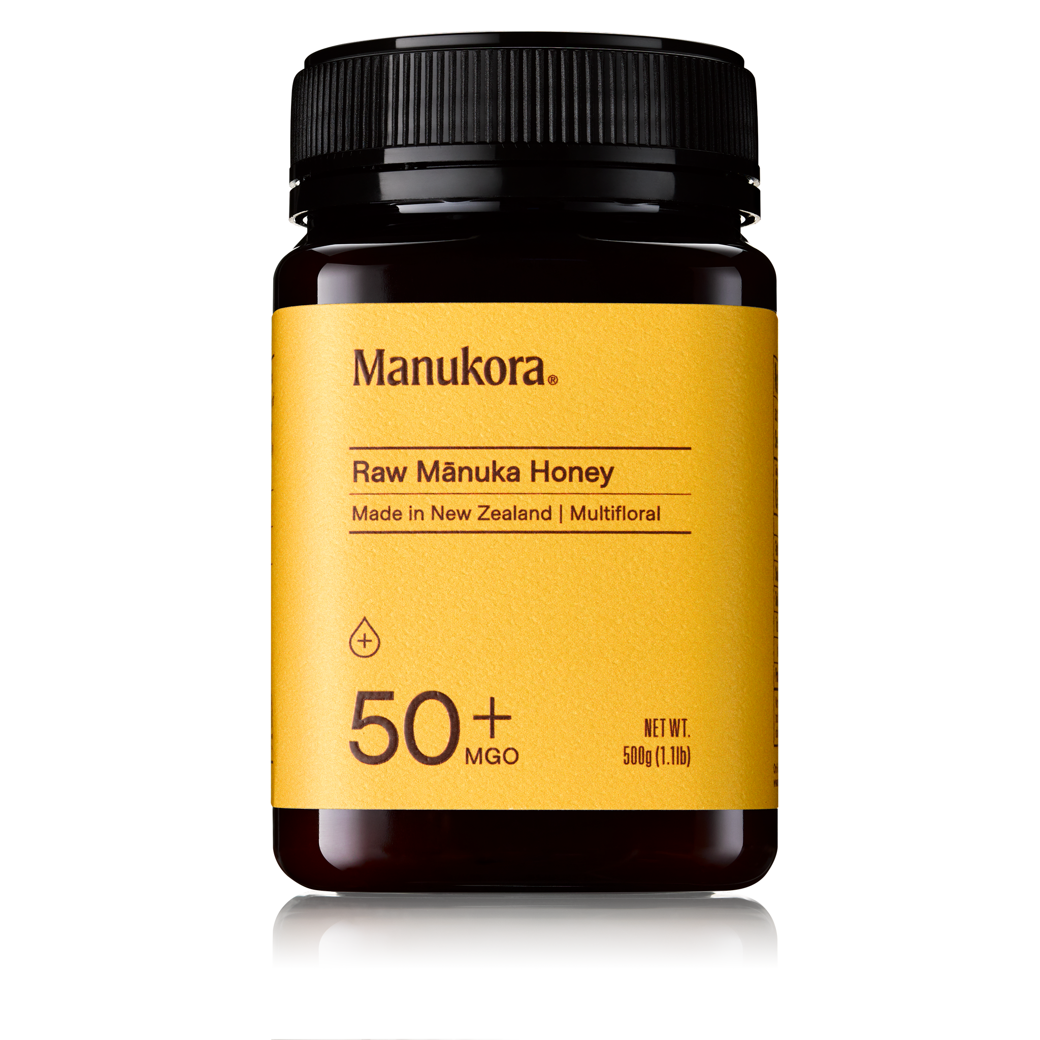 Manukora MGO 50+ Multifloral Raw Manuka Honey (500g/1.1lb)