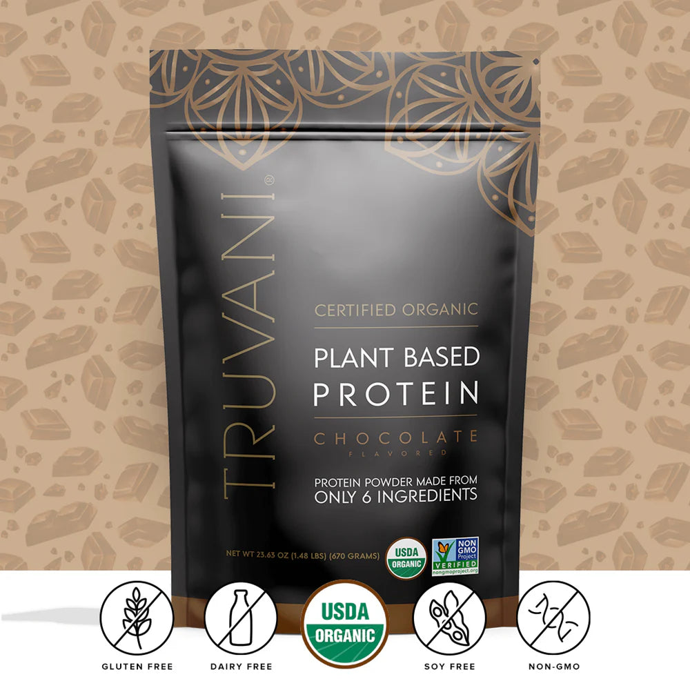 Truvani Chocolate Organic Based Protein Powder
