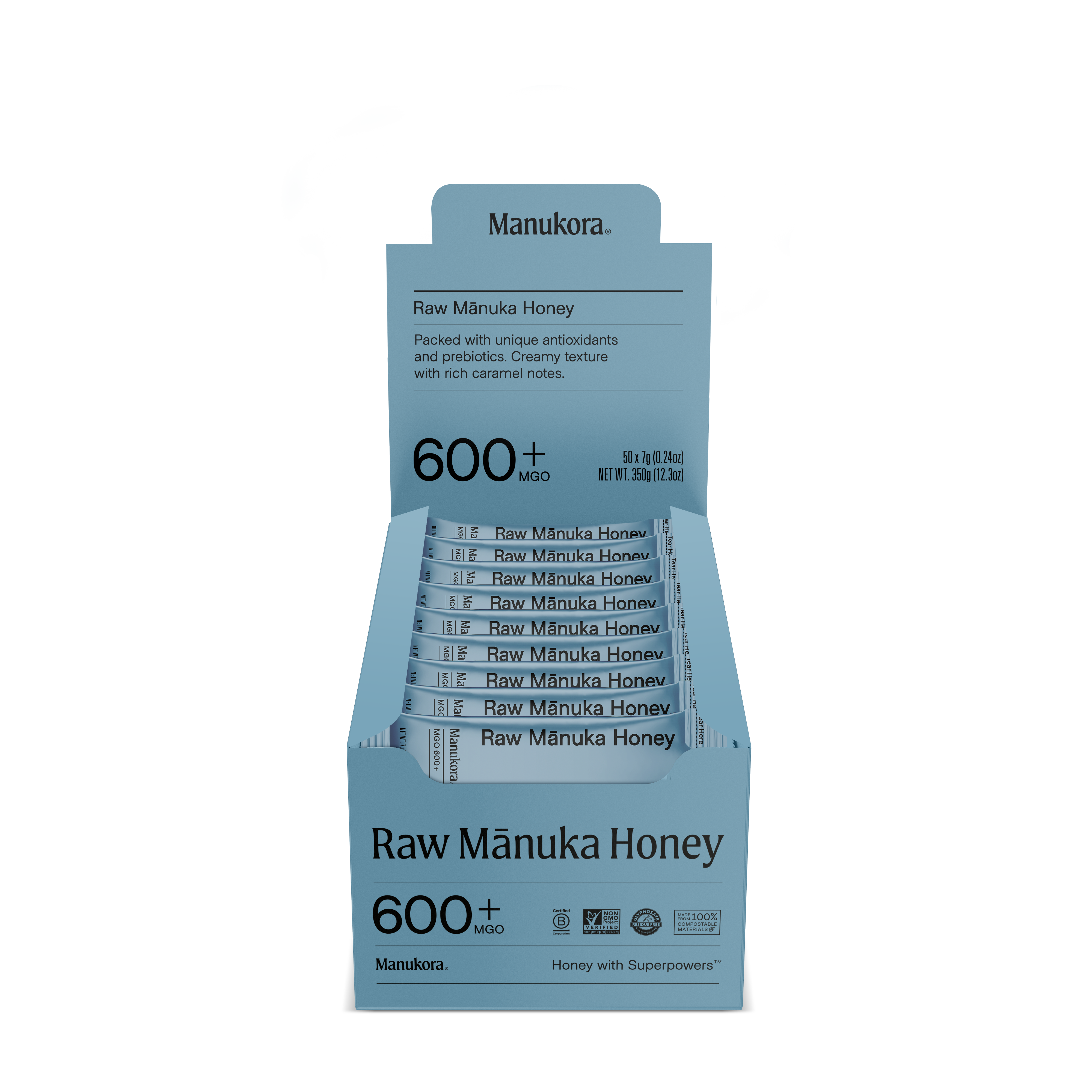 Manukora MGO 600+ Manuka Honey Stick Packets