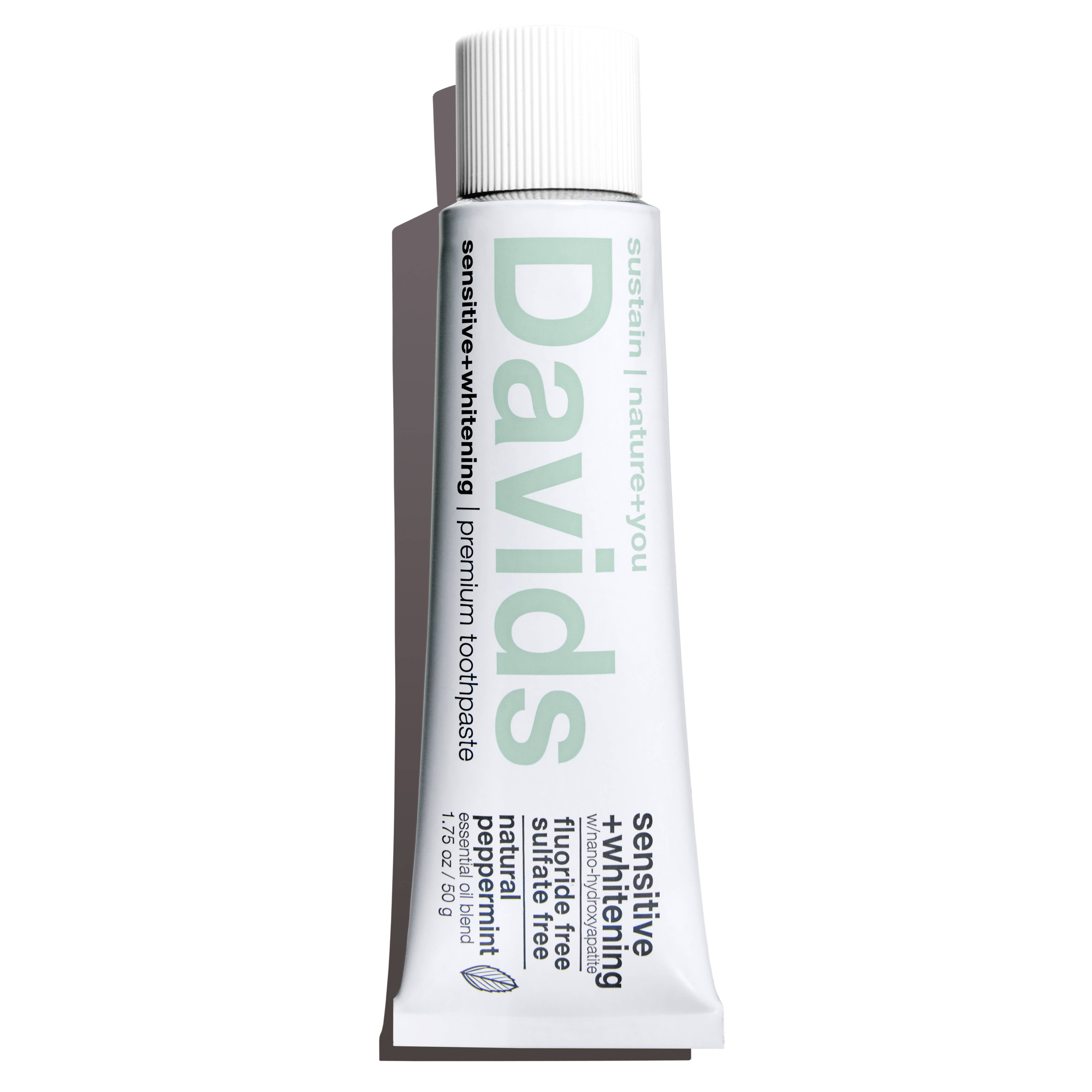 DavidsNatural Toothpaste travel size premium toothpaste / sensitive+whitening