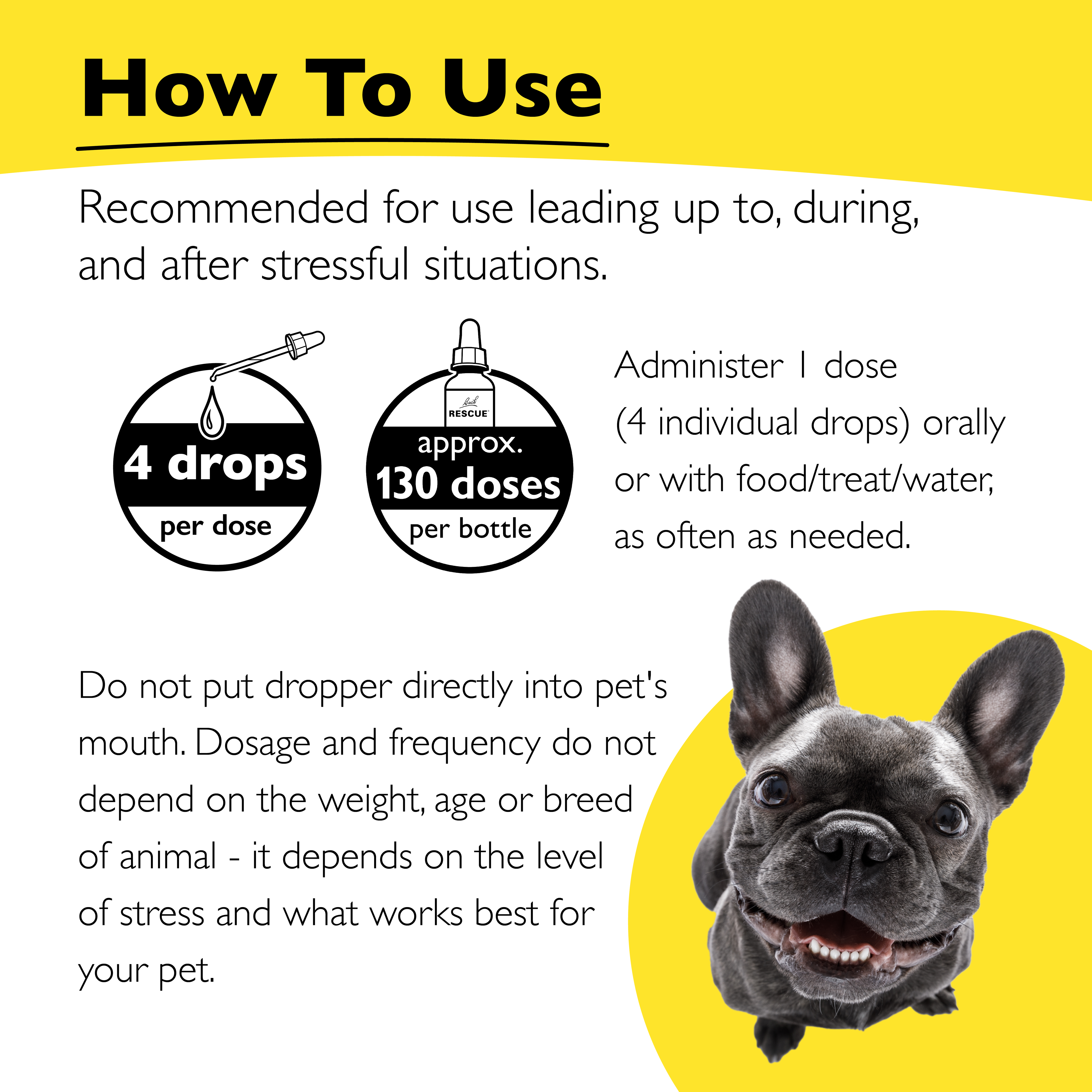Bach Rescue Remedy PET Natural Stress Relief Dropper