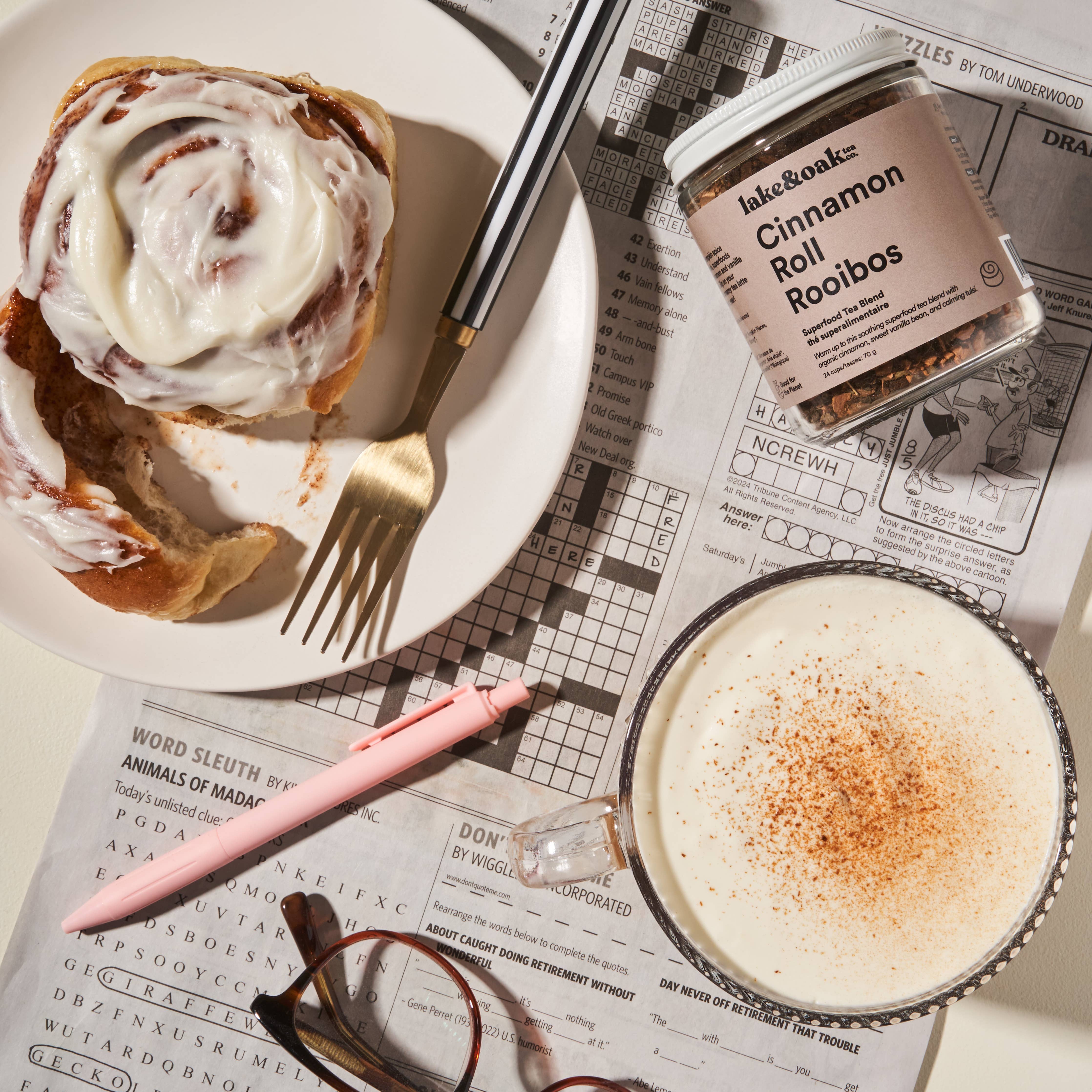 Lake & Oak Cinnamon Roll Rooibos - Superfood Tea Blend
