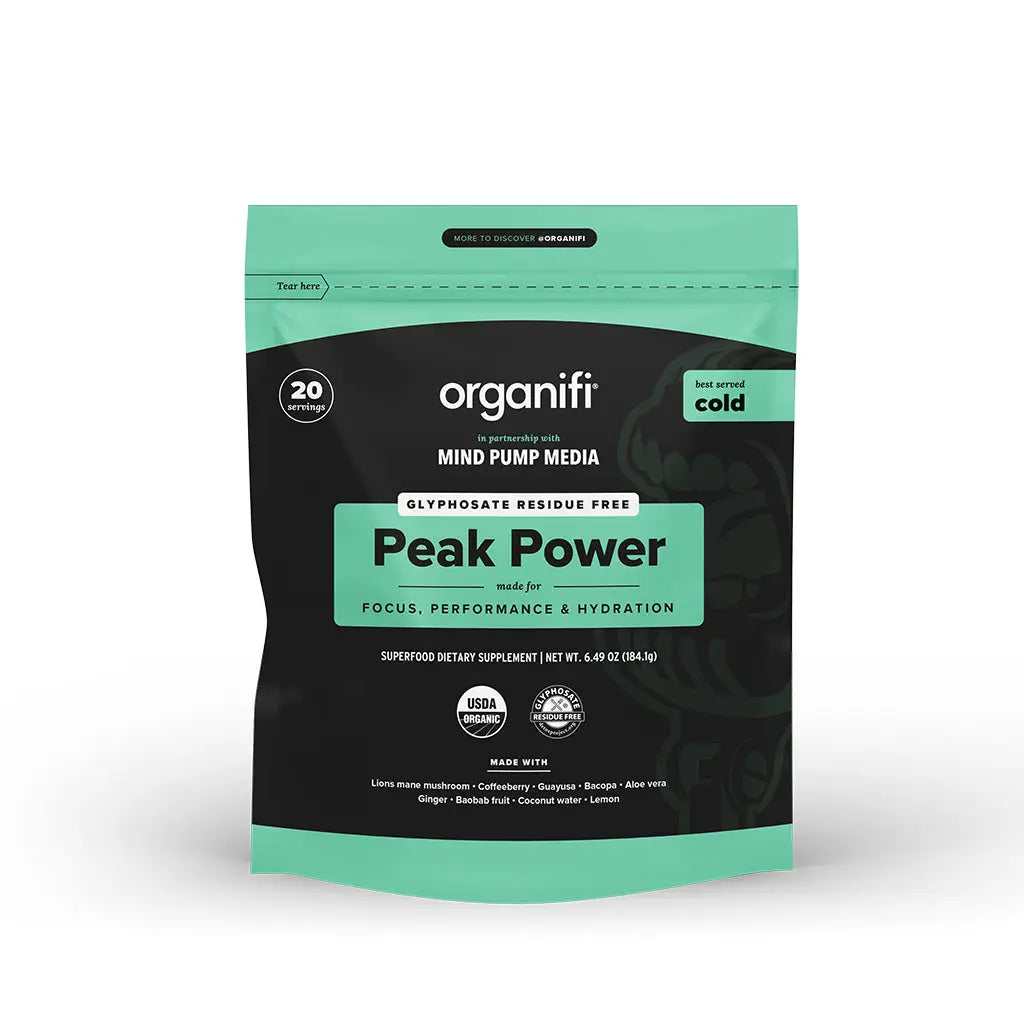 Organifi Peak Power for Focus, Performance & Hydration 20 servings