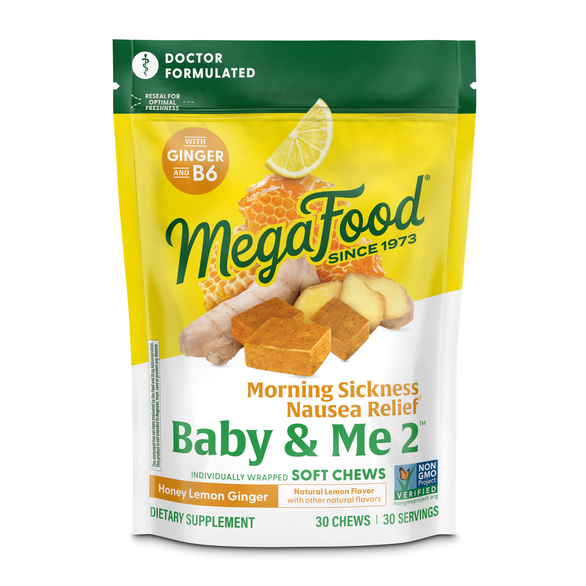 MegaFood Baby & Me 2 Morning Sickness Soft Chews (30)