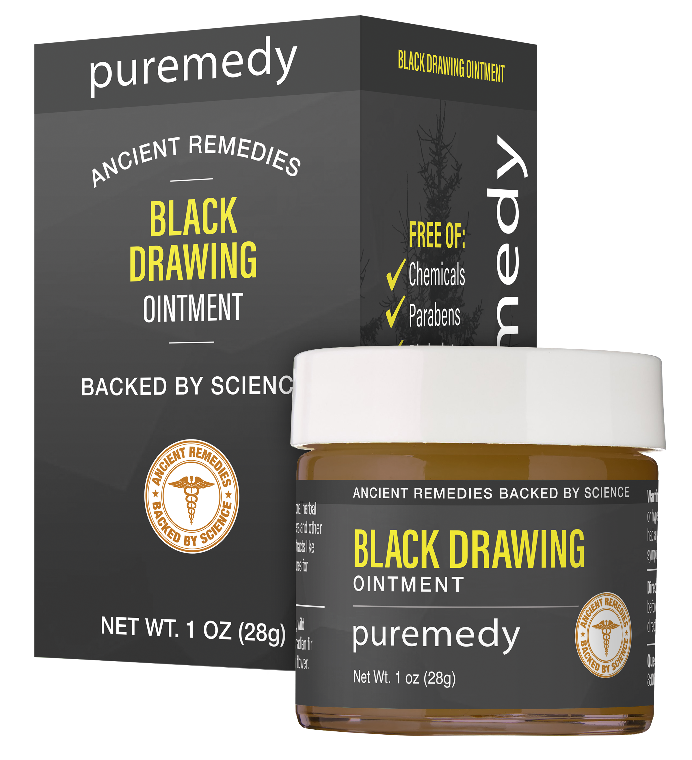 Puremedy Black Drawing Ointment 1oz