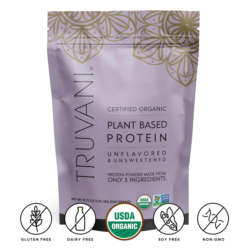 Truvani Unsweetened & Unflavored Organic Plant Based Protein