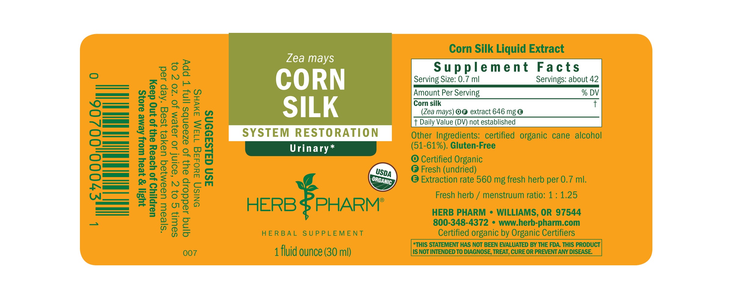 Herb Pharm Corn Silk