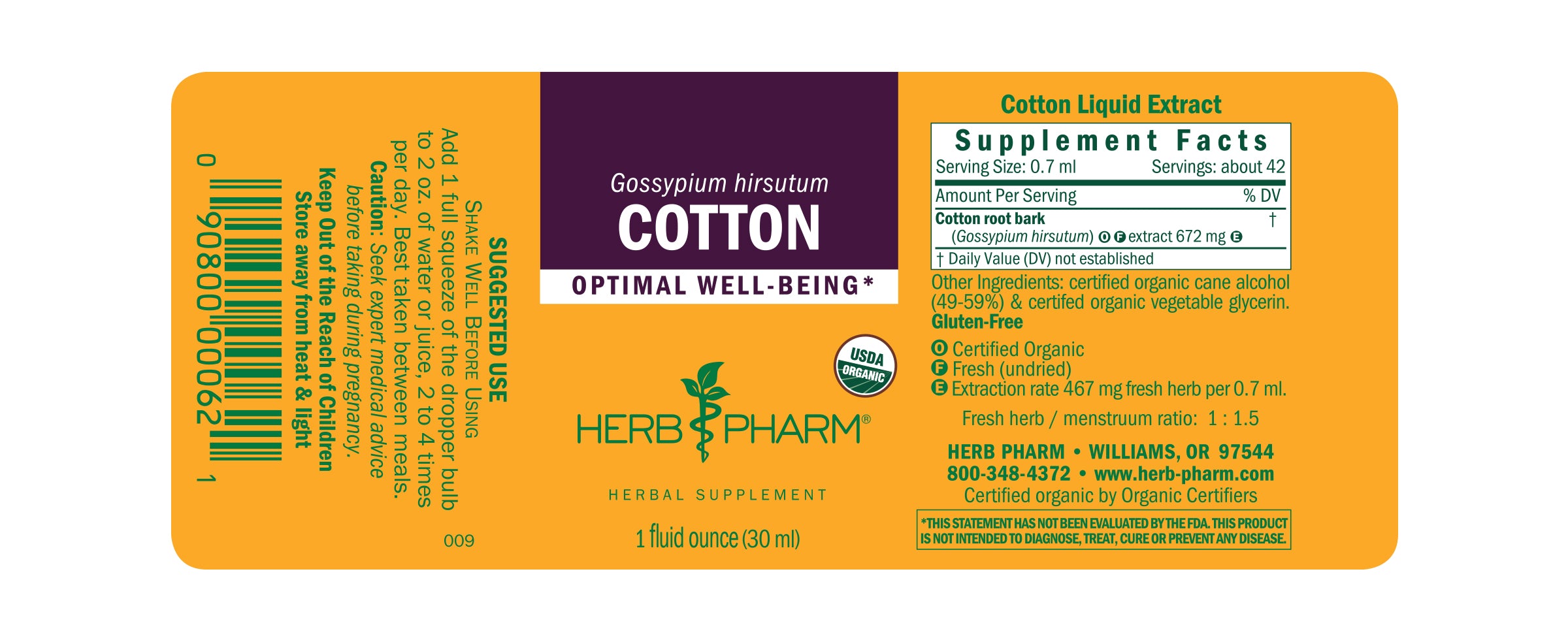 Herb Pharm Cotton