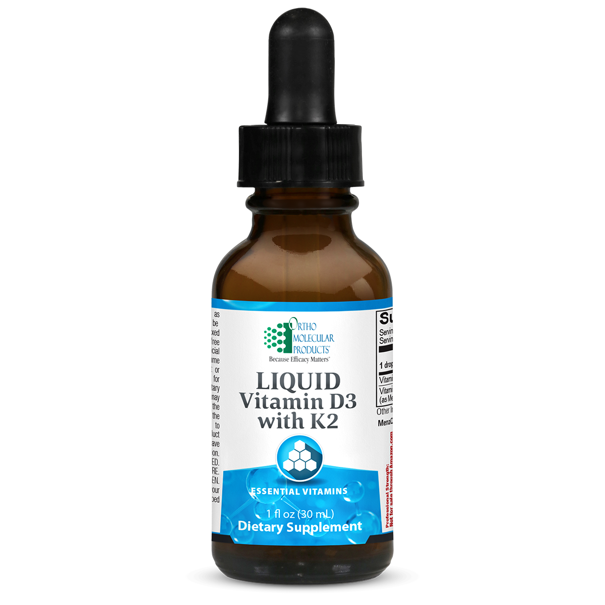 Ortho Molecular Products Liquid Vitamin D3 & K2 1oz (30 ml)