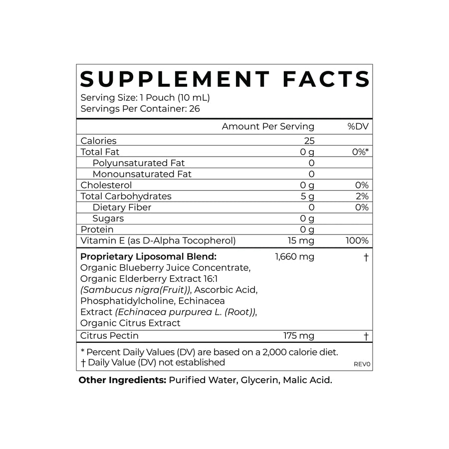 Cymbiotika Elderberry Immune Support 26 pouches