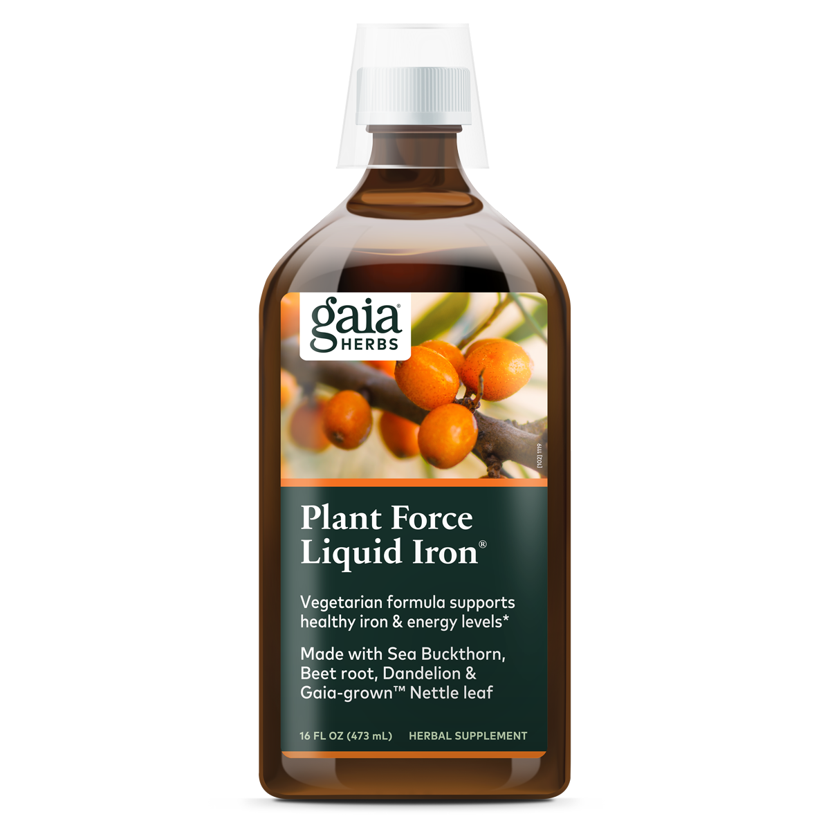 Gaia Plant Force Liquid Iron 16oz