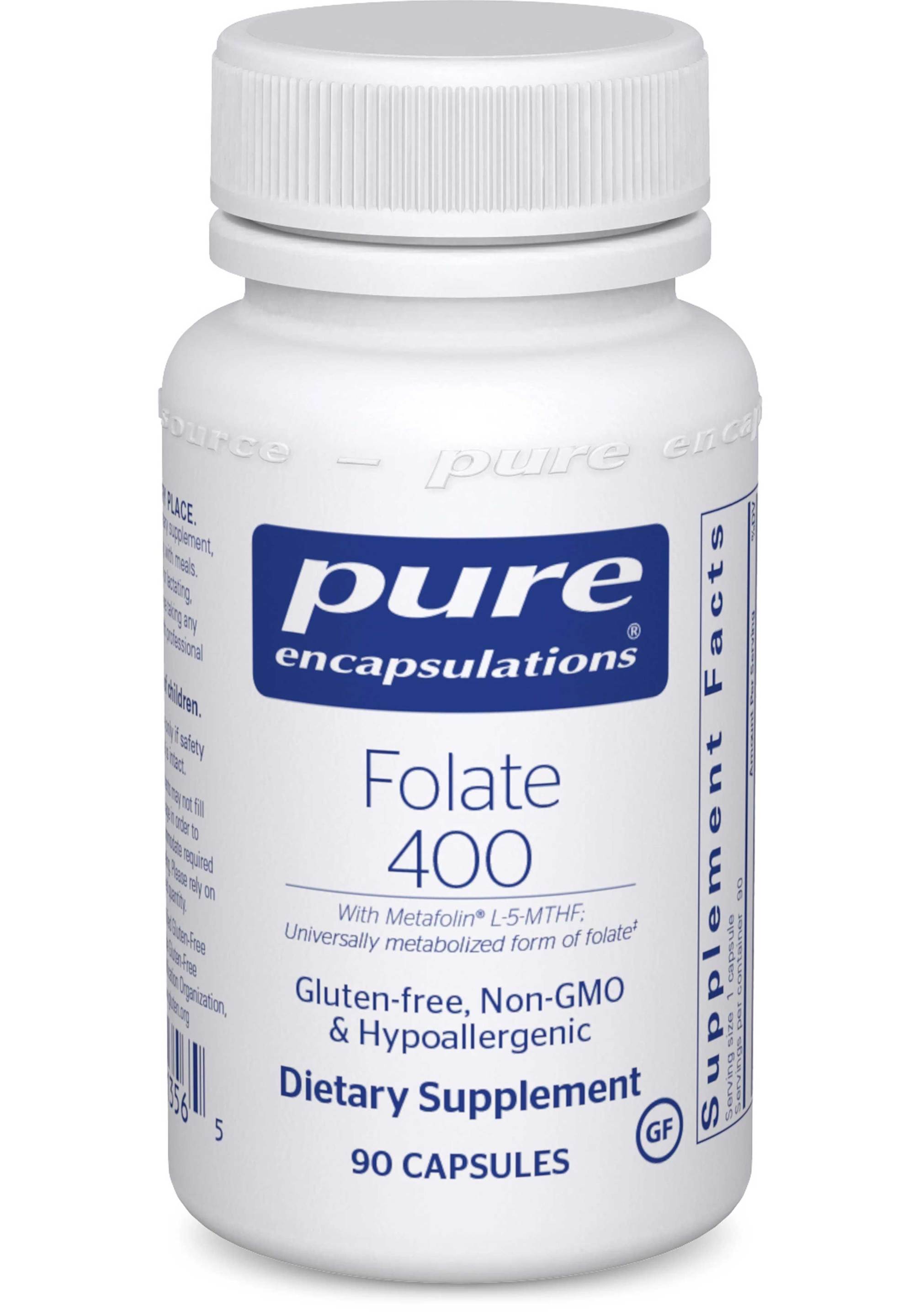 Pure Encapsulations Folate 400 mcg 90 caps