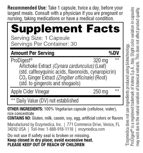 Enzymedica Gut Motility 30 caps
