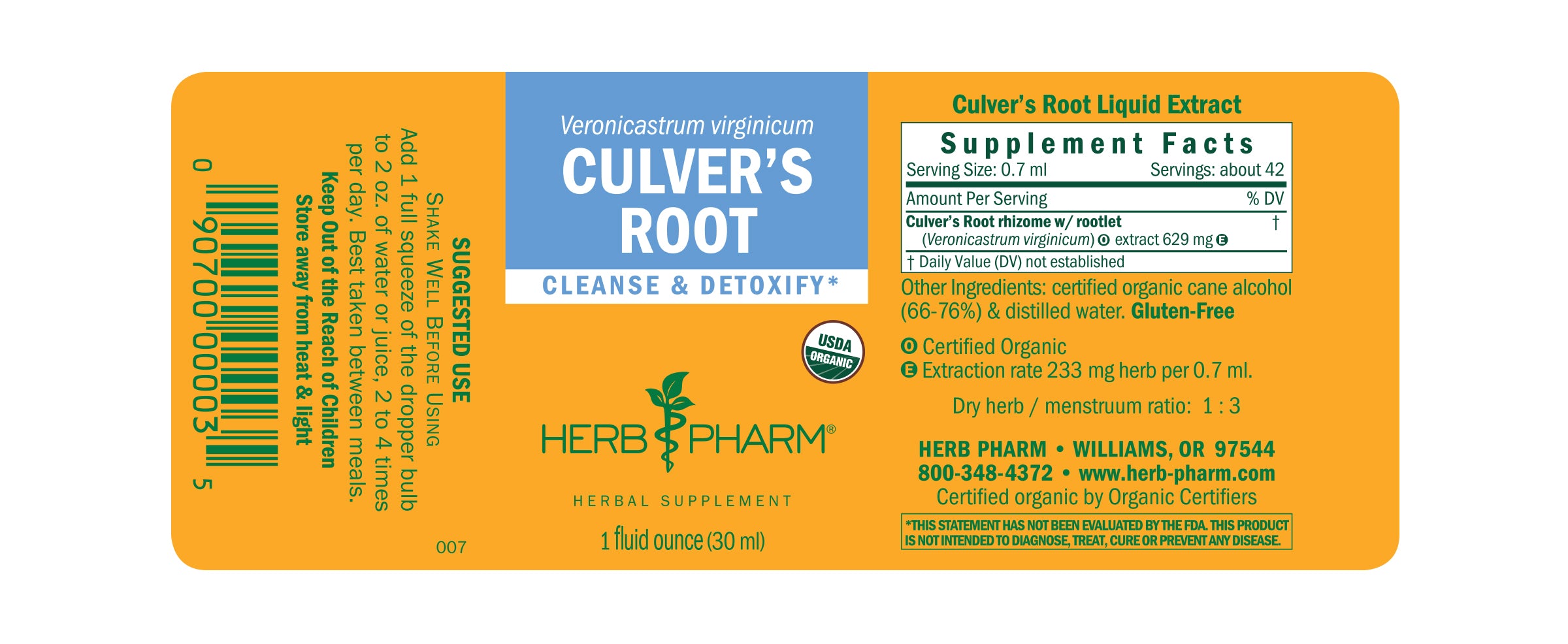 Herb Pharm Culver's Root
