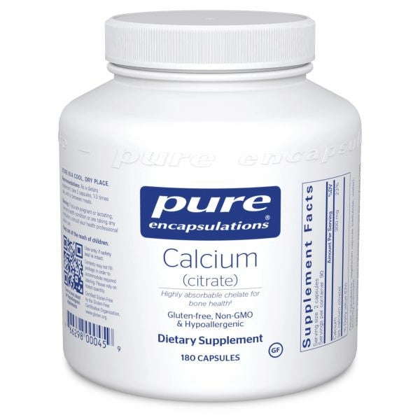 Pure Encapsulations Calcium Citrate 180 caps
