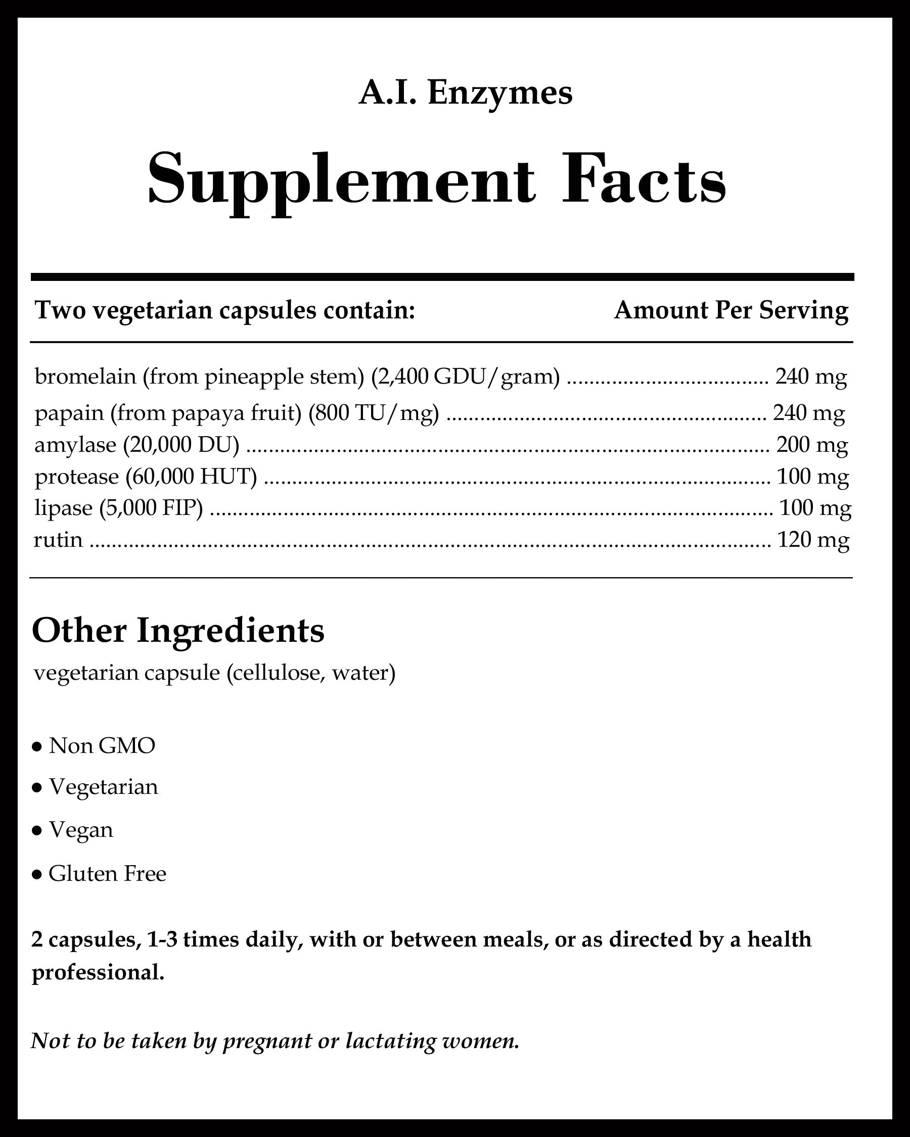 Pure Encapsulations A.I. Enzymes 120caps