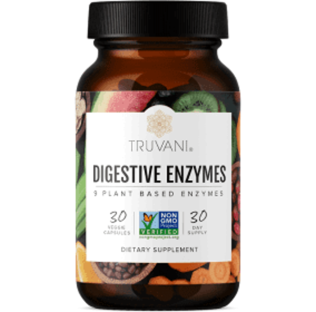 Truvani Digestive Enzymes with 9 Plant Based Enzyme 30caps