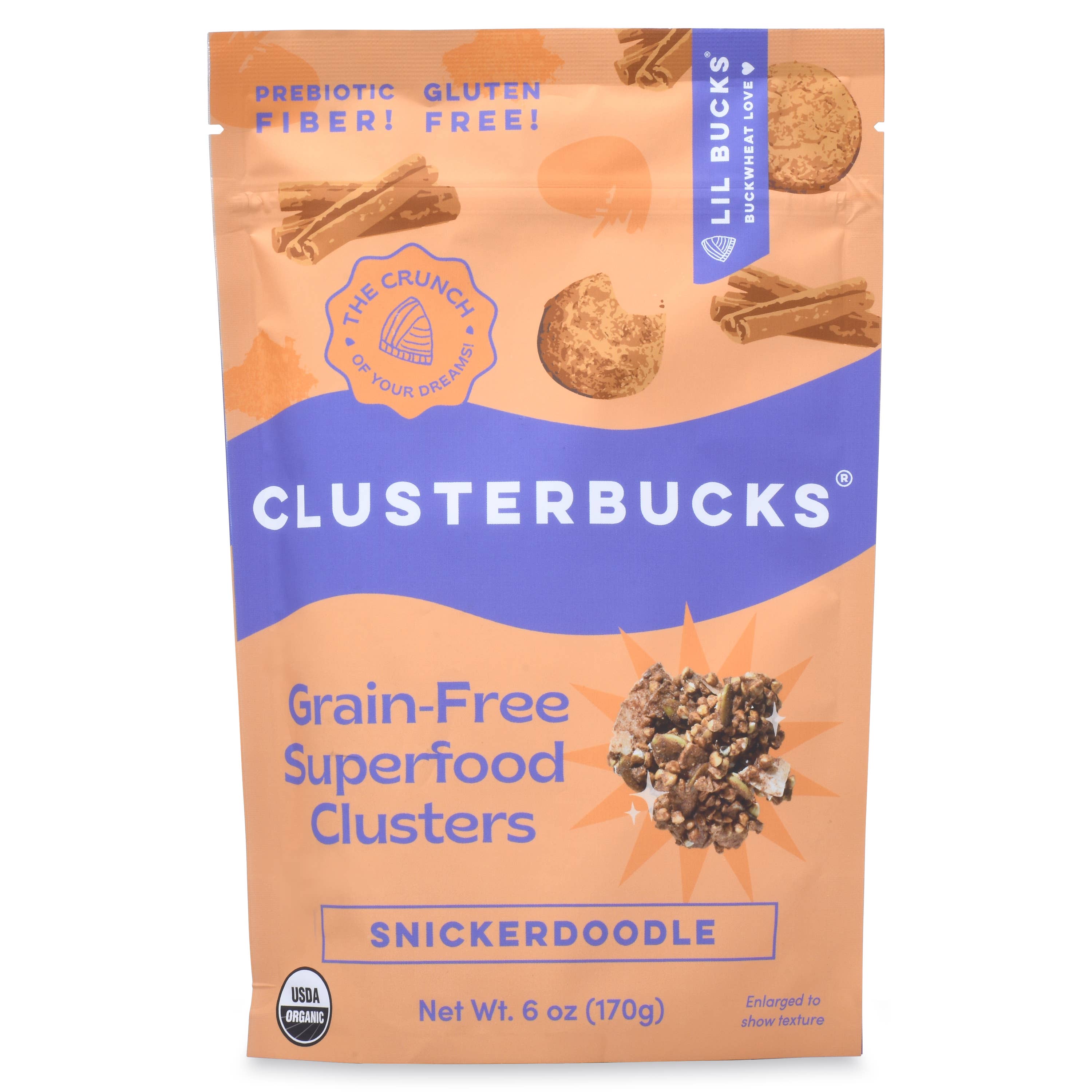 Lil Bucks Clusterbucks Gut Friendly Granola - Snickerdoodle 6oz