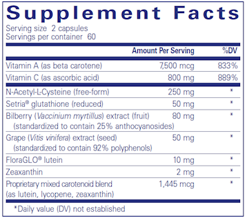 Pure Encapsulations Macular Support Formula