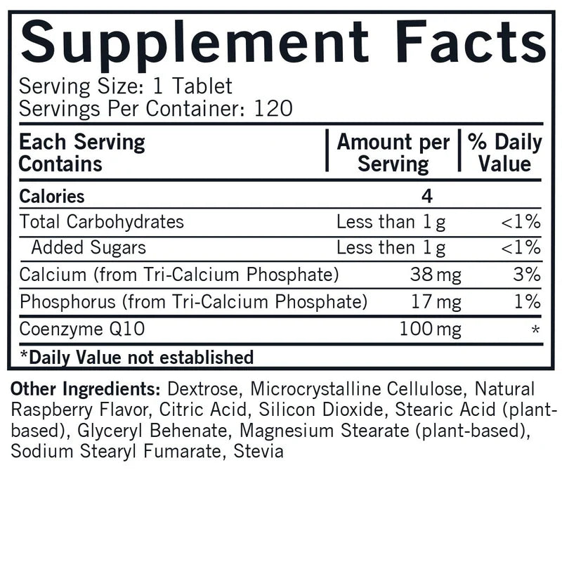 Kirkman Chewable CoQ10 120 Tabs