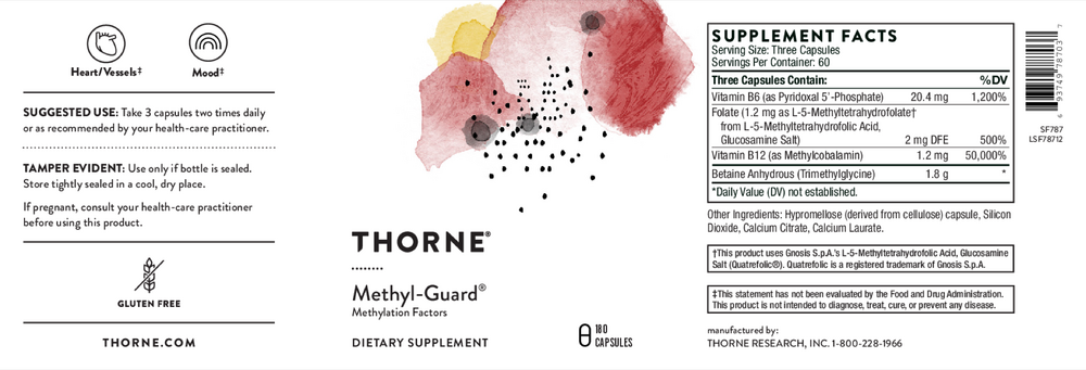 Thorne Methyl-Guard Methylation Factors 180 caps