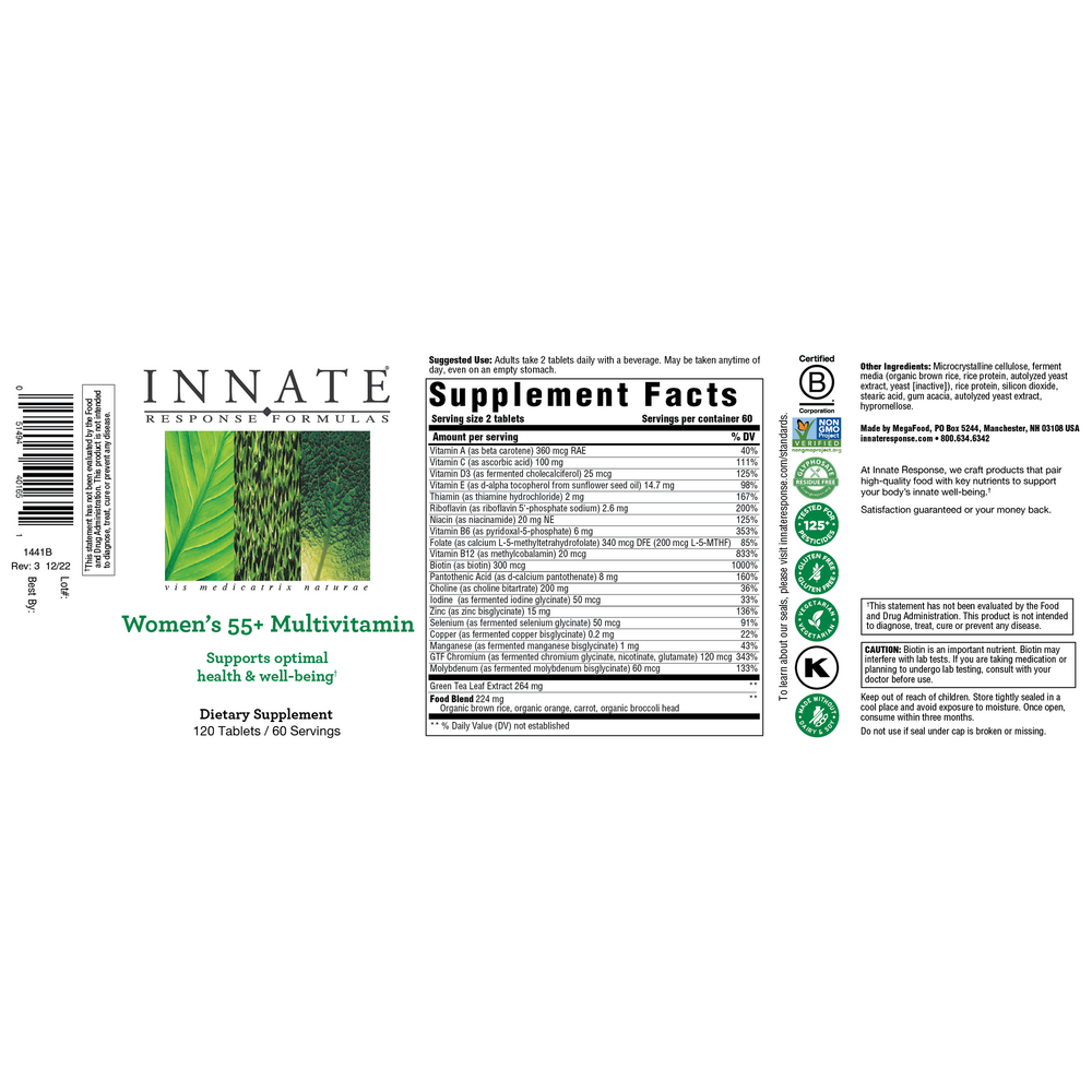 Innate Women’s 55+ 120 tabs