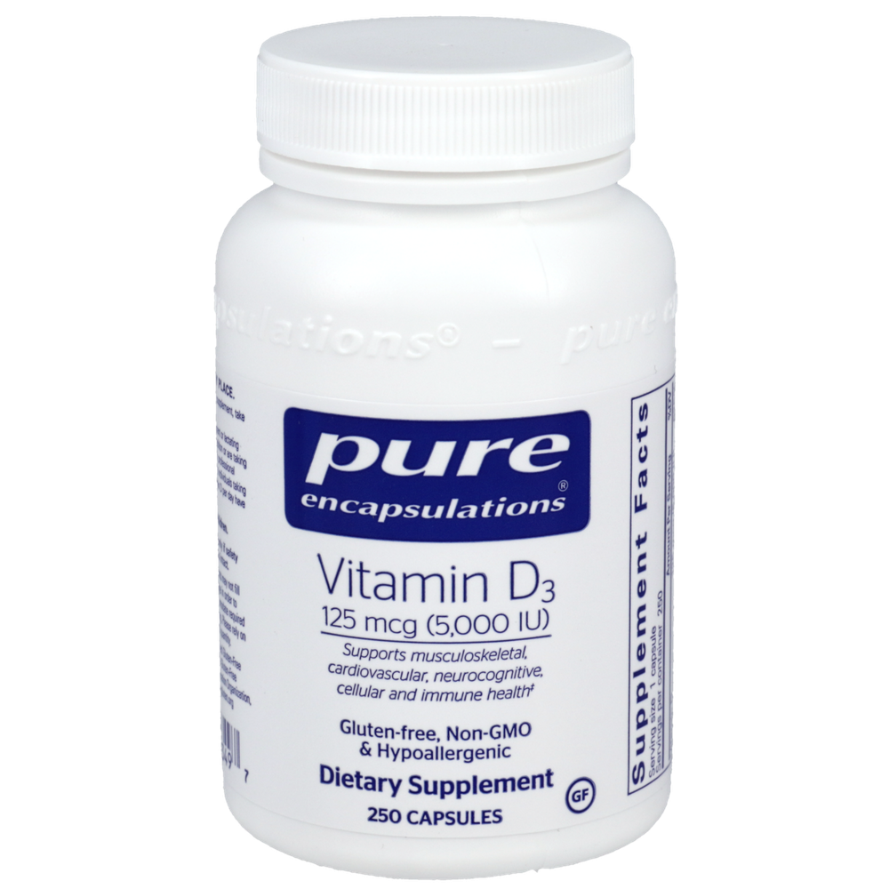 Pure Encapsulations Vitamin D3 125mcg (5000 iu)