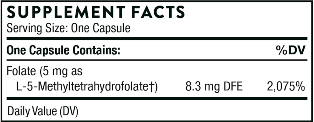 Thorne 5-MTHF 5mg 60 caps